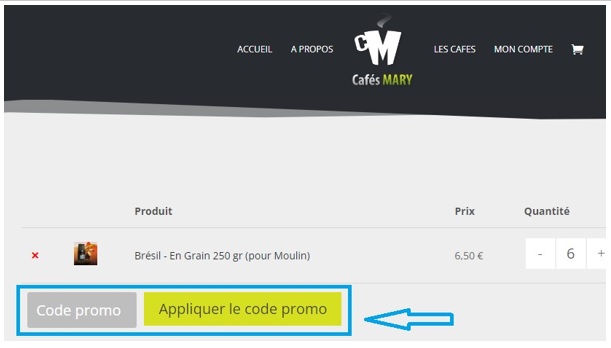 Code Promo CafesMary