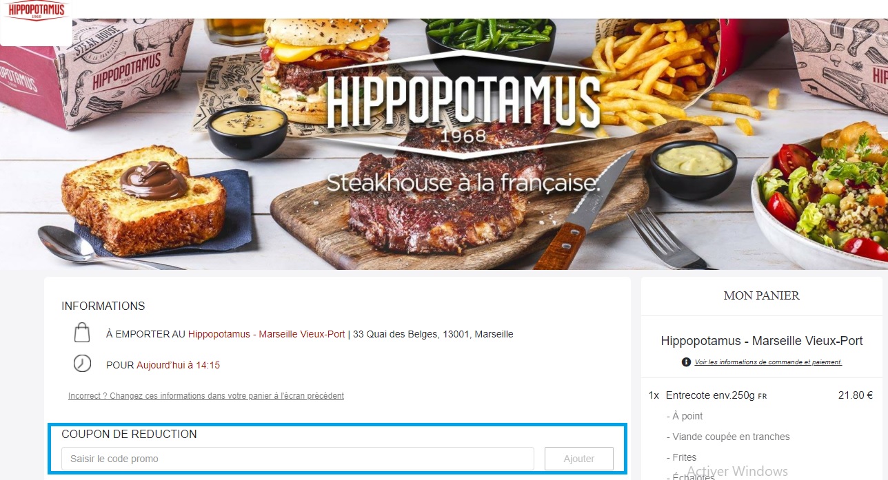 Comment profiter d’un code promo Hippopotamus valide ?