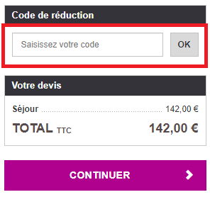 Où mettre mon code promo Ovoyages ?
