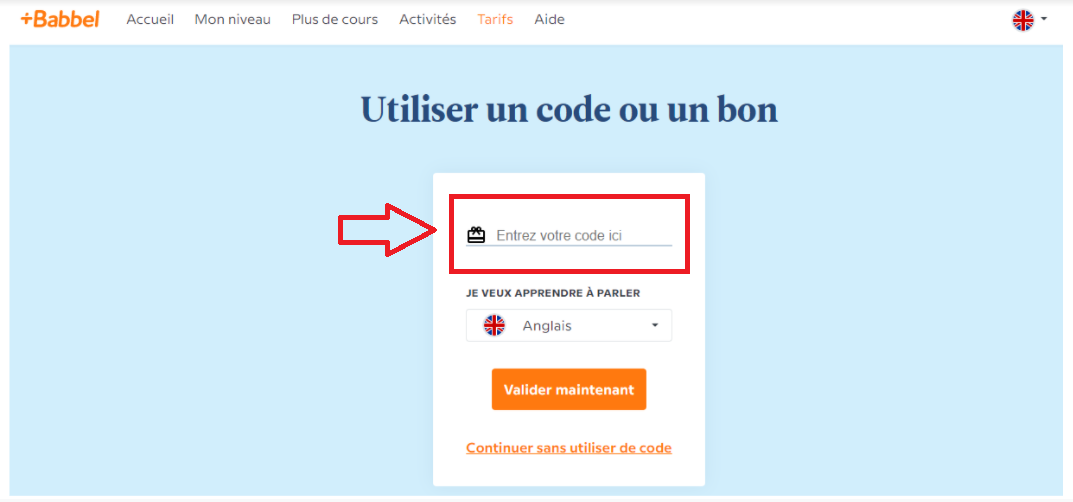 Code Promo Babbel réduction de 9€ en Cashback