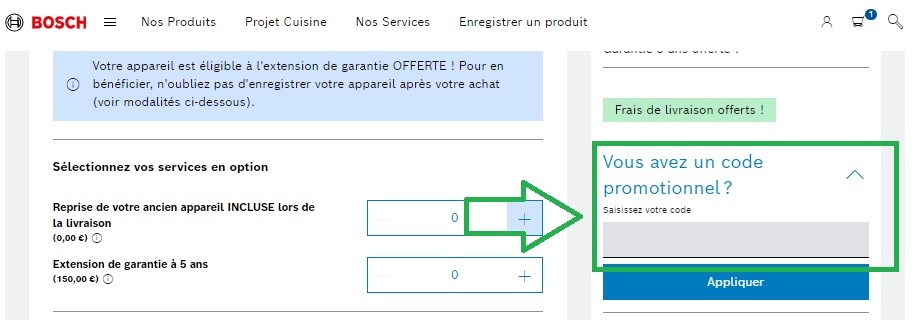 Code promo Bosch