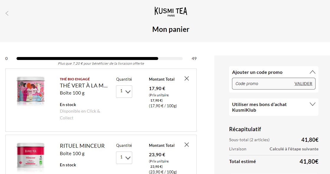 Code promo Kusmi Tea