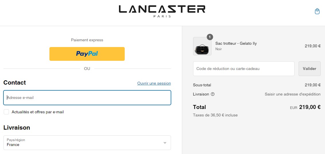 Code promo Lancaster