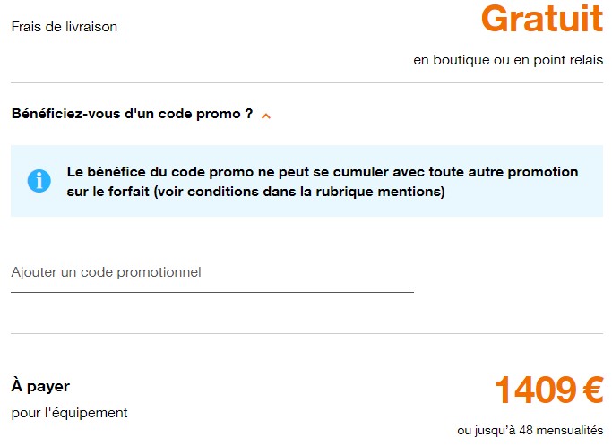 Code promo Orange Mobile valide