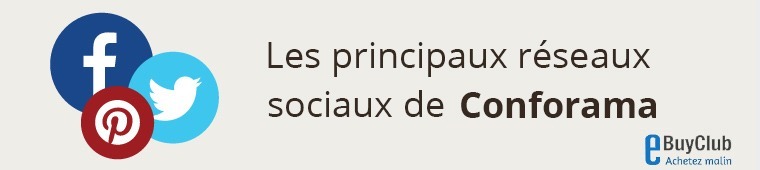 Quels réseaux sociaux pour Conforama ?