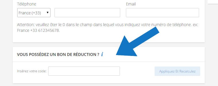 Où mettre un code promo lastminute ?